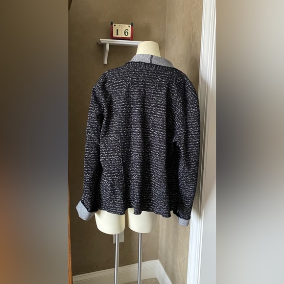 Tribal Spring blazer Jacket Cardigan black and white size 16 XL, 100% cotton - Picture 8 of 12